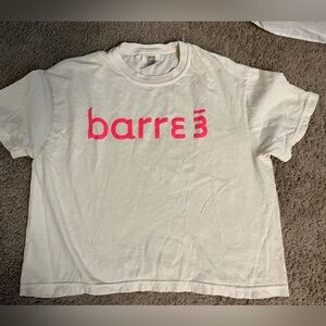 Barre3 cropped comfort color tee